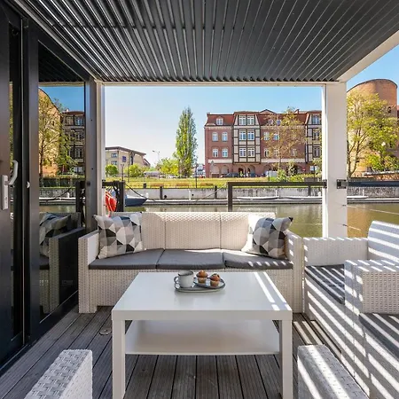 Apartment Na Wodzie - La Mare Motlava Houseboats With Sauna By Downtown Gdansk